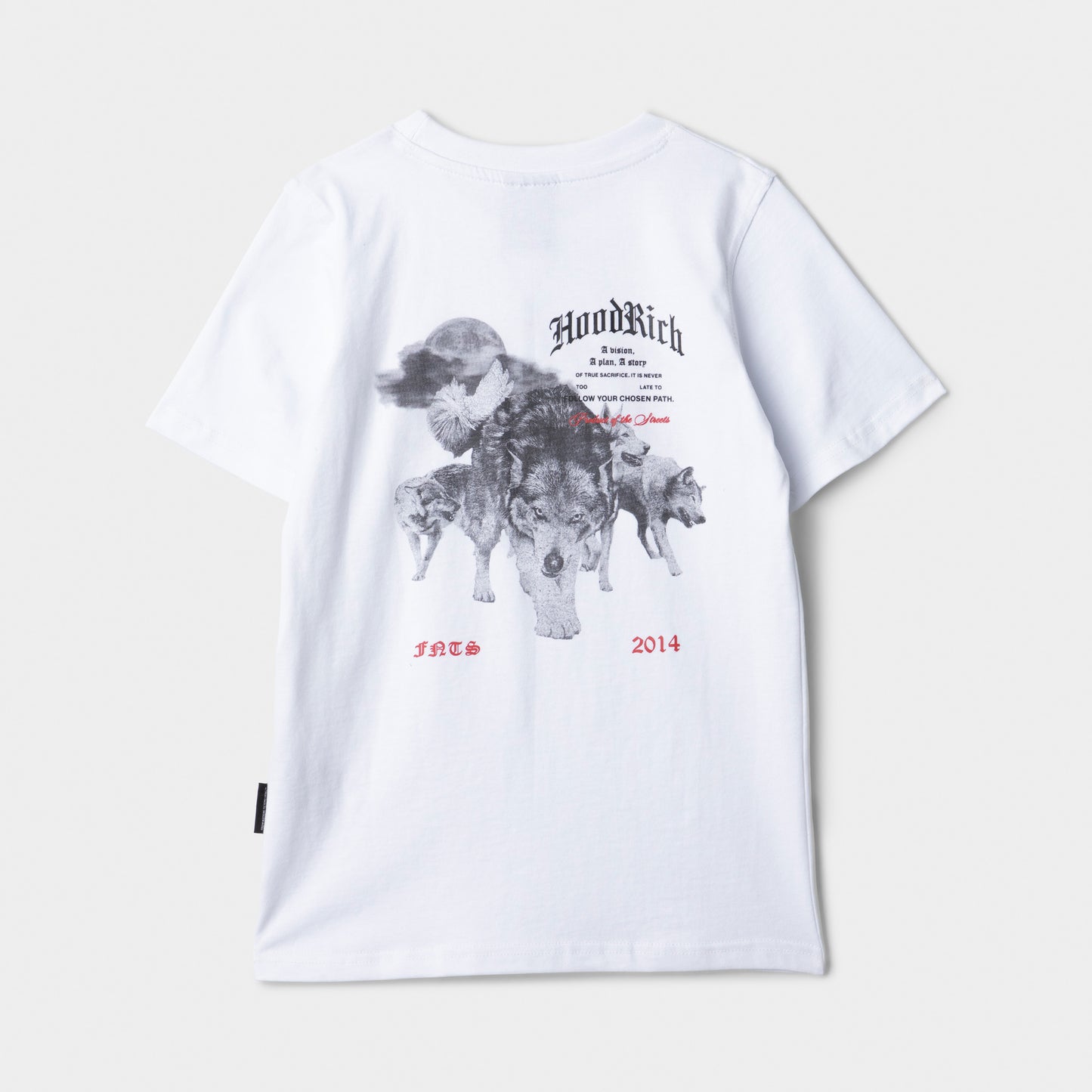 Hoodrich Juniors' Gothic T-Shirt White / Black - Lychee