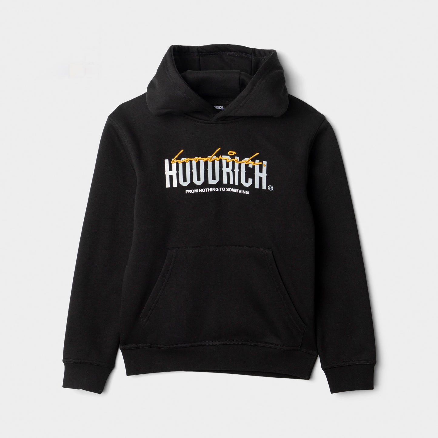 Hoodrich Junior Boys' Certify V2 Pullover Hoodie Black / White - Quiet Grey