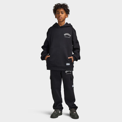Hoodrich Junior Drax Pantalon de jogging Surdimensionné à Ourlet Ouvert / Noir