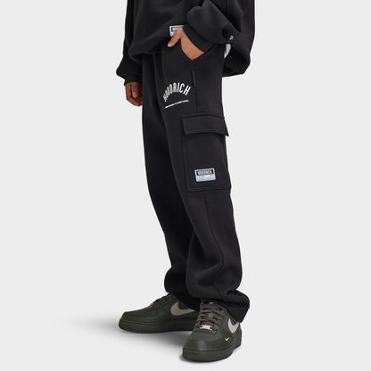 Hoodrich Junior Drax Pantalon de jogging Surdimensionné à Ourlet Ouvert / Noir