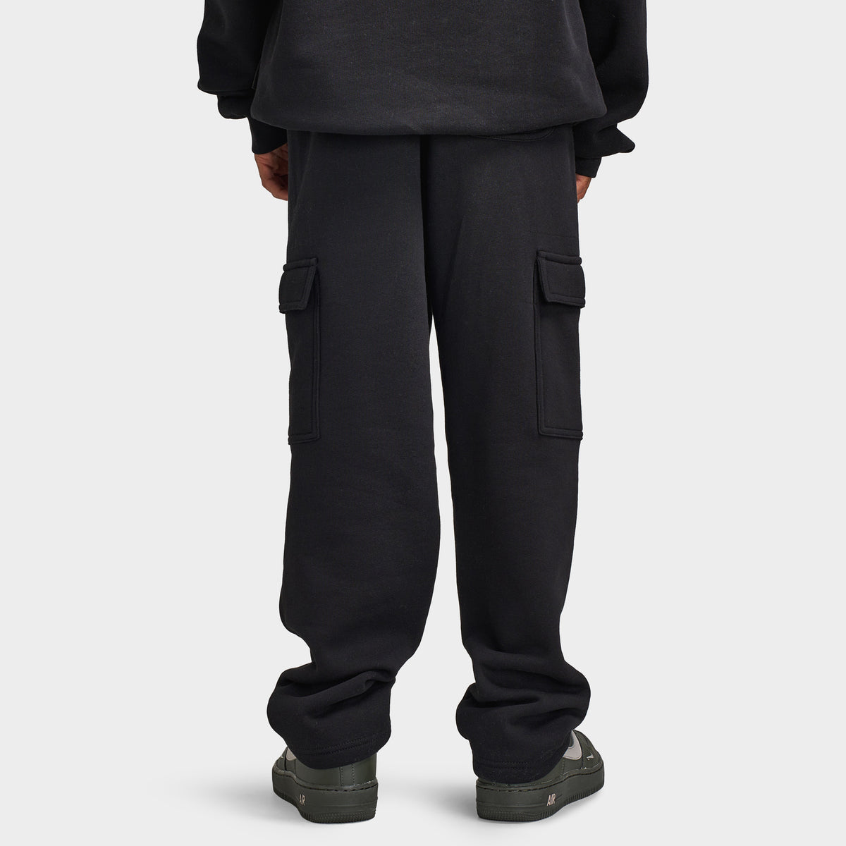 Hoodrich Junior Drax Pantalon de jogging Surdimensionné à Ourlet Ouvert / Noir
