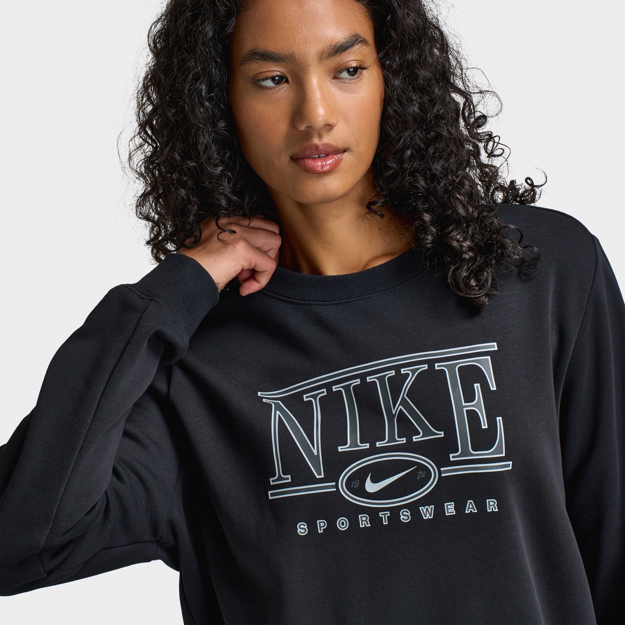Nike Sportswear Women's Logo Crewneck / Black – JD Sports