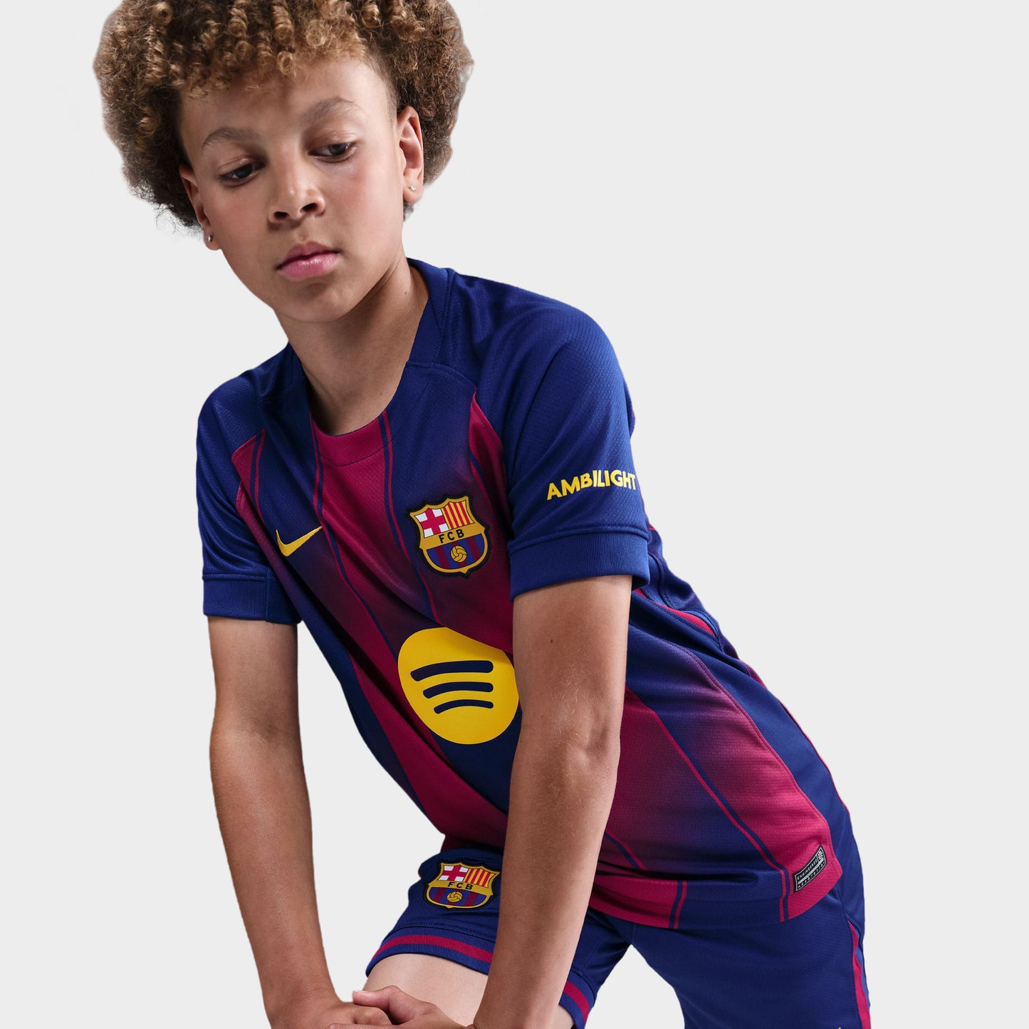 Nike Juniors' FCB 25/26 Jersey Stad / Deep Royal Blue
