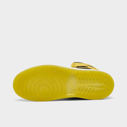 Jordan 1 Mid PS Noir / Varsity Maize - Blanc