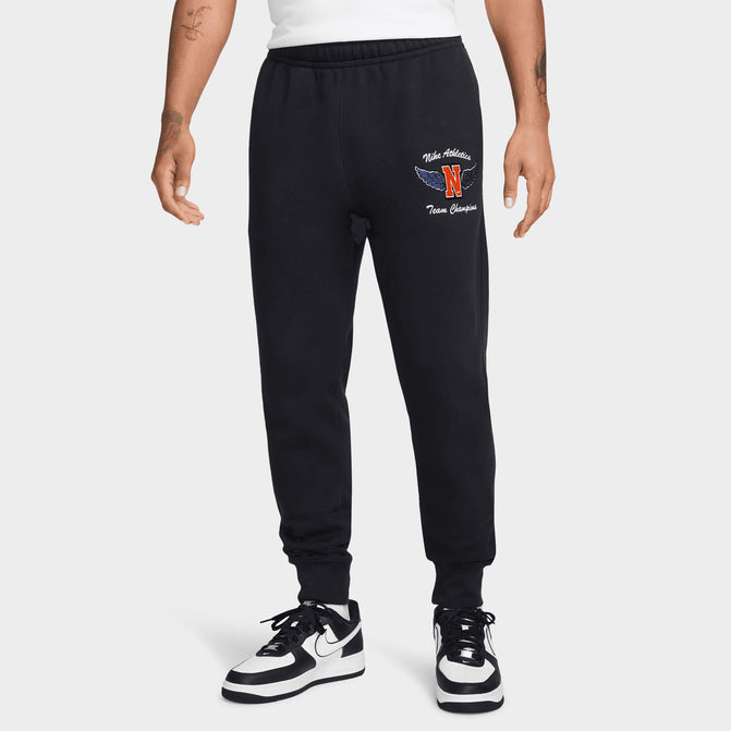 Nike Sportswear Club Fleece Swoosh High Joggers Black White
