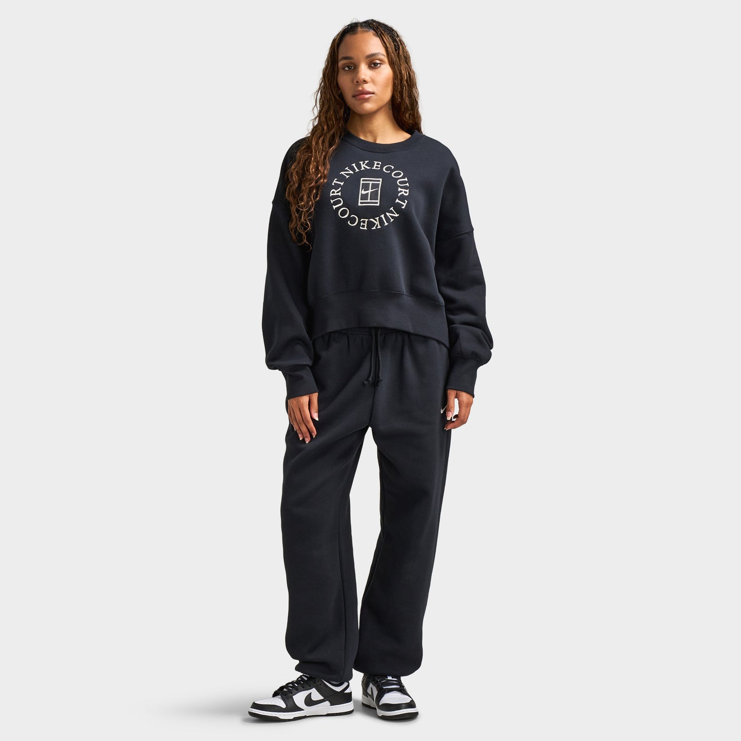 Nike Women's Phoenix Over-Oversized Crewneck Heritage Black / Anthracite