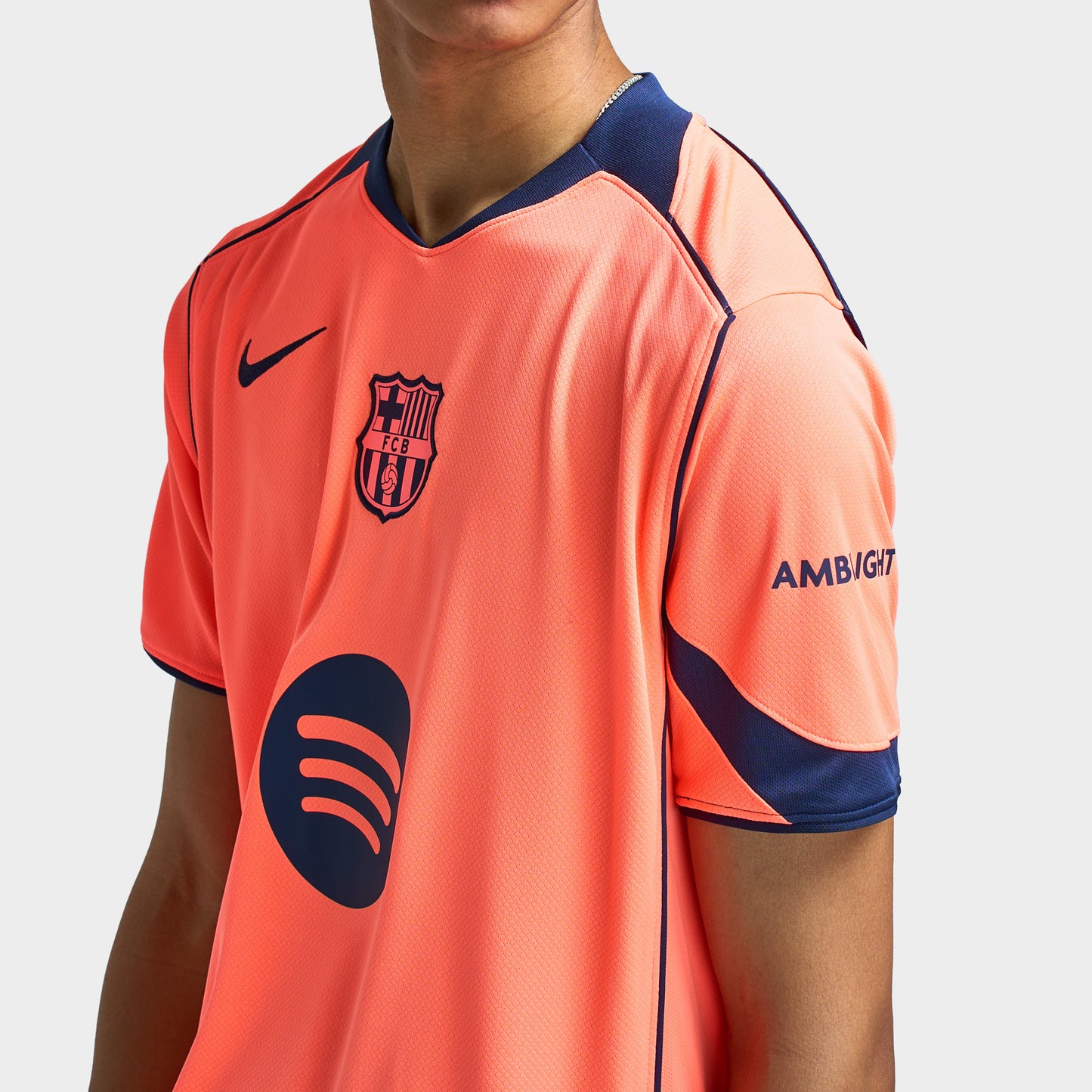 Nike FC Barcelona Dri-FIT 3R Jersey Bright Mango / Midnight Navy