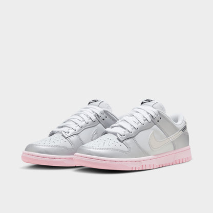 Nike Women's Dunk Low LX Photon Dust / Metallic Silver - Pink Foam