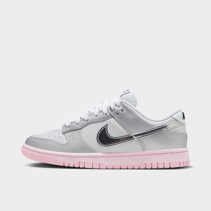 Nike Women's Dunk Low LX Photon Dust / Metallic Silver - Pink Foam