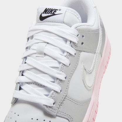 Nike Women's Dunk Low LX Photon Dust / Metallic Silver - Pink Foam