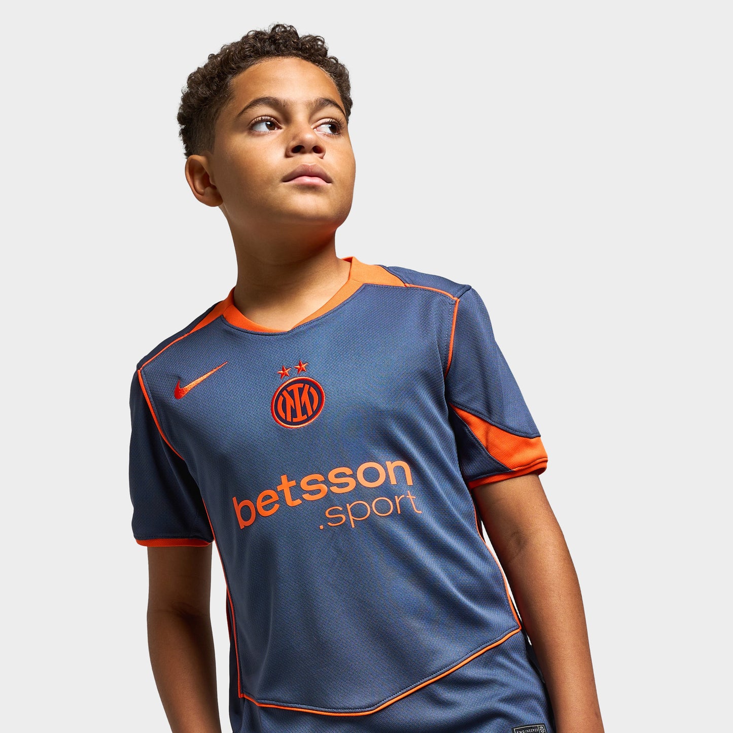 Nike Juniors' Inter 25/26 Jersey Stad 3R Thunder Blue / Safety Orange