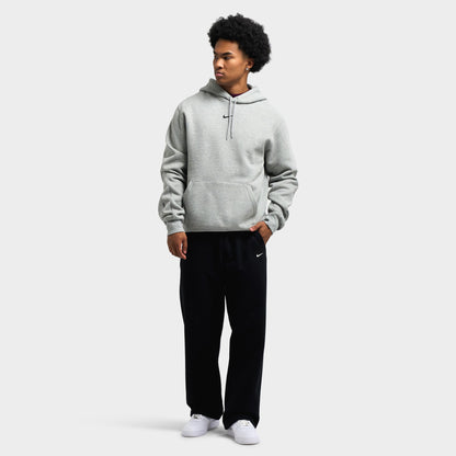 Nike NOCTA Cardinal Fleece Pullover Hoodie Dark Grey Heather / Metallic Silver - Black