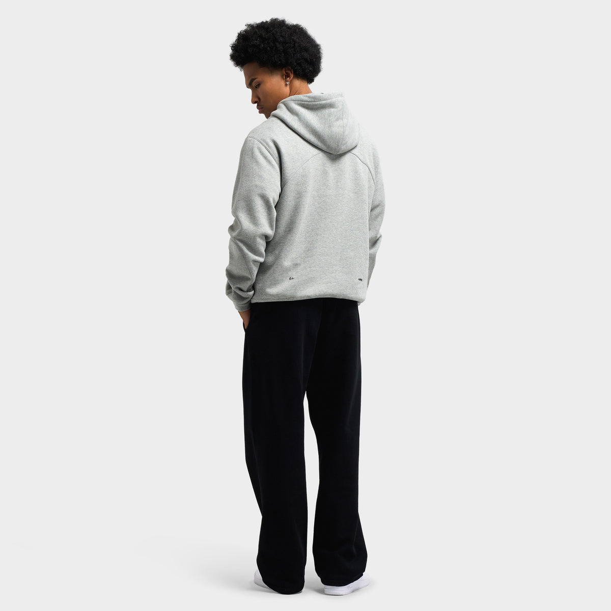 Nike NOCTA Cardinal Fleece Pullover Hoodie Dark Grey Heather / Metallic Silver - Black
