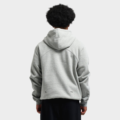 Nike NOCTA Cardinal Fleece Pullover Hoodie Dark Grey Heather / Metallic Silver - Black
