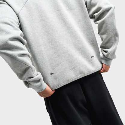 Nike NOCTA Cardinal Fleece Pullover Hoodie Dark Grey Heather / Metallic Silver - Black