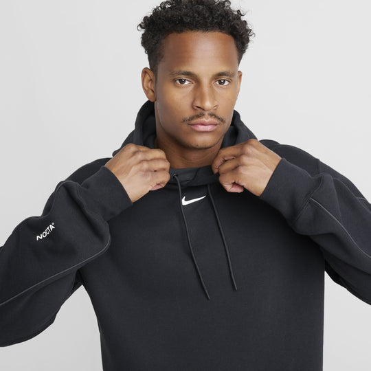 Nike NOCTA Cardinal Fleece Pullover Hoodie Black / White