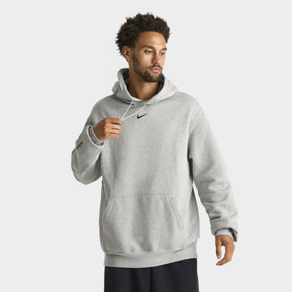 Nike NOCTA Cardinal Fleece Pullover Hoodie Dark Grey Heather / Metallic Silver - Black