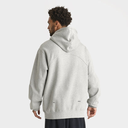 Nike NOCTA Cardinal Fleece Pullover Hoodie Dark Grey Heather / Metallic Silver - Black