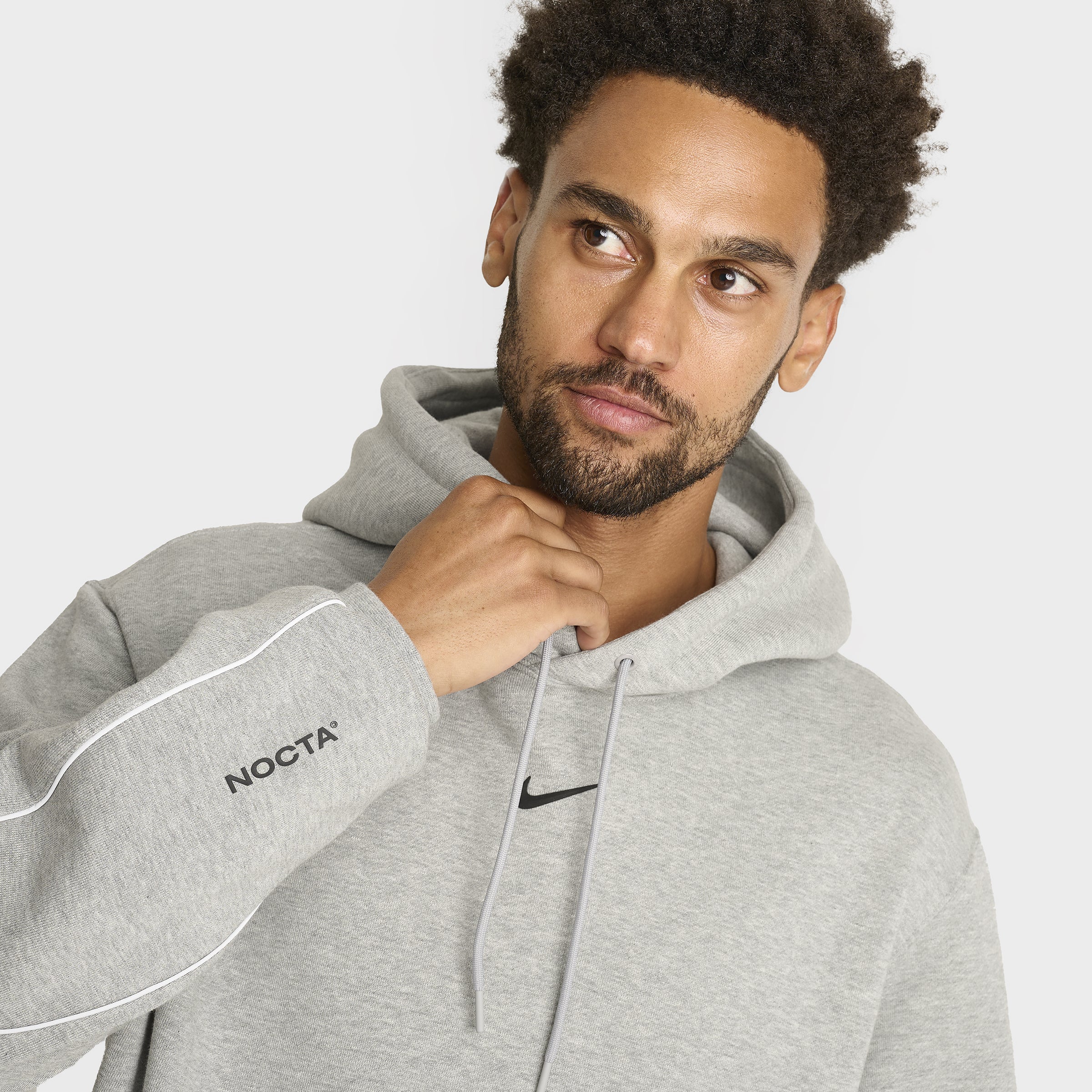 Nike NOCTA Cardinal Fleece Pullover Hoodie Dark Grey Heather
