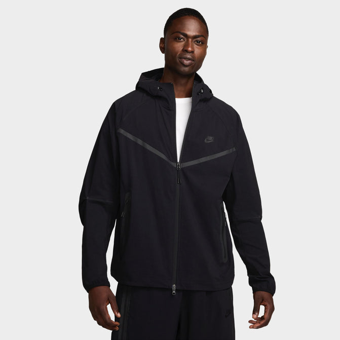 Nike Sportswear Tech Full Zip Woven Windrunner Jacket Black Black Black