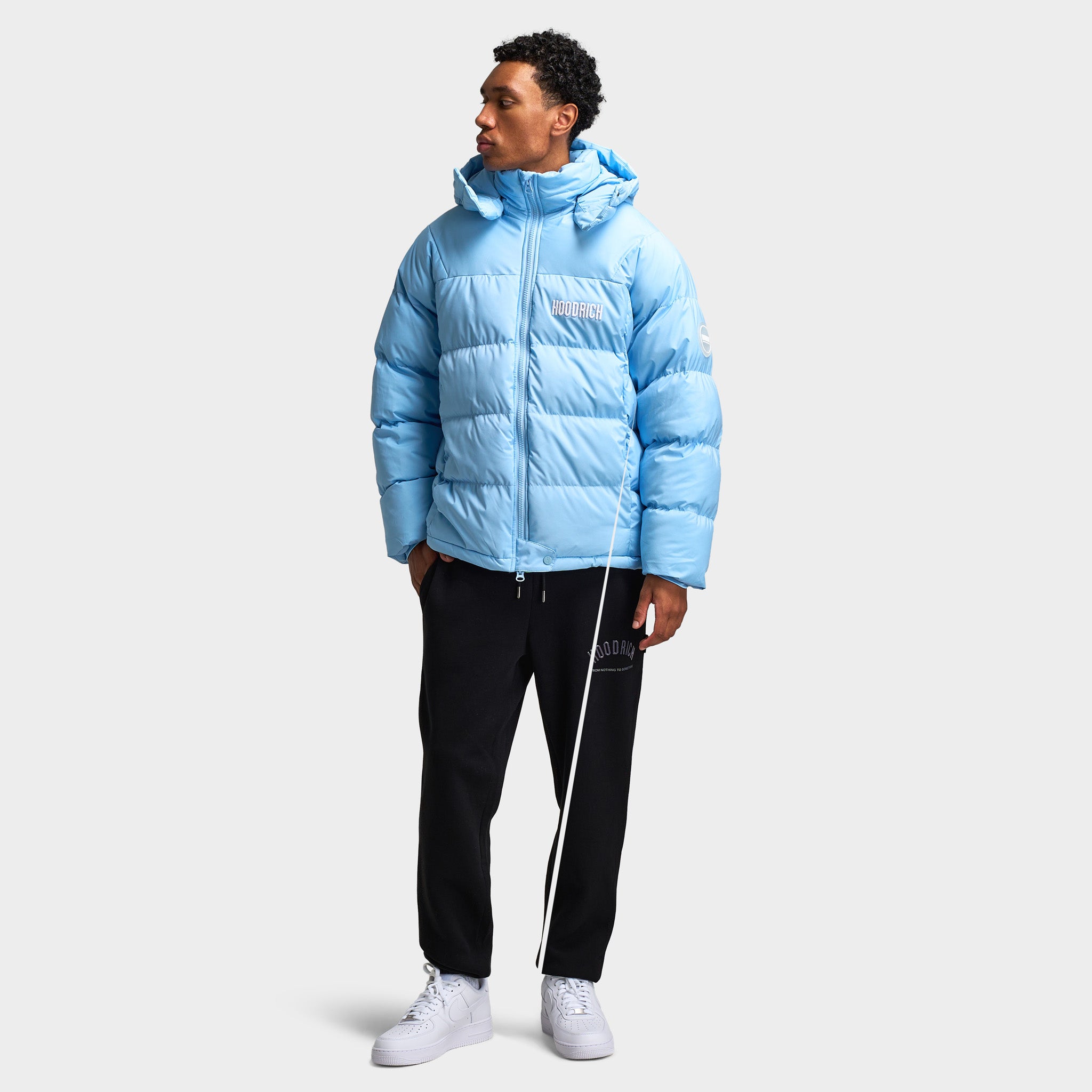 ノンファットタイム Hoodrich Phenom Puffer Jacket Clear Sky / White – JD Sports