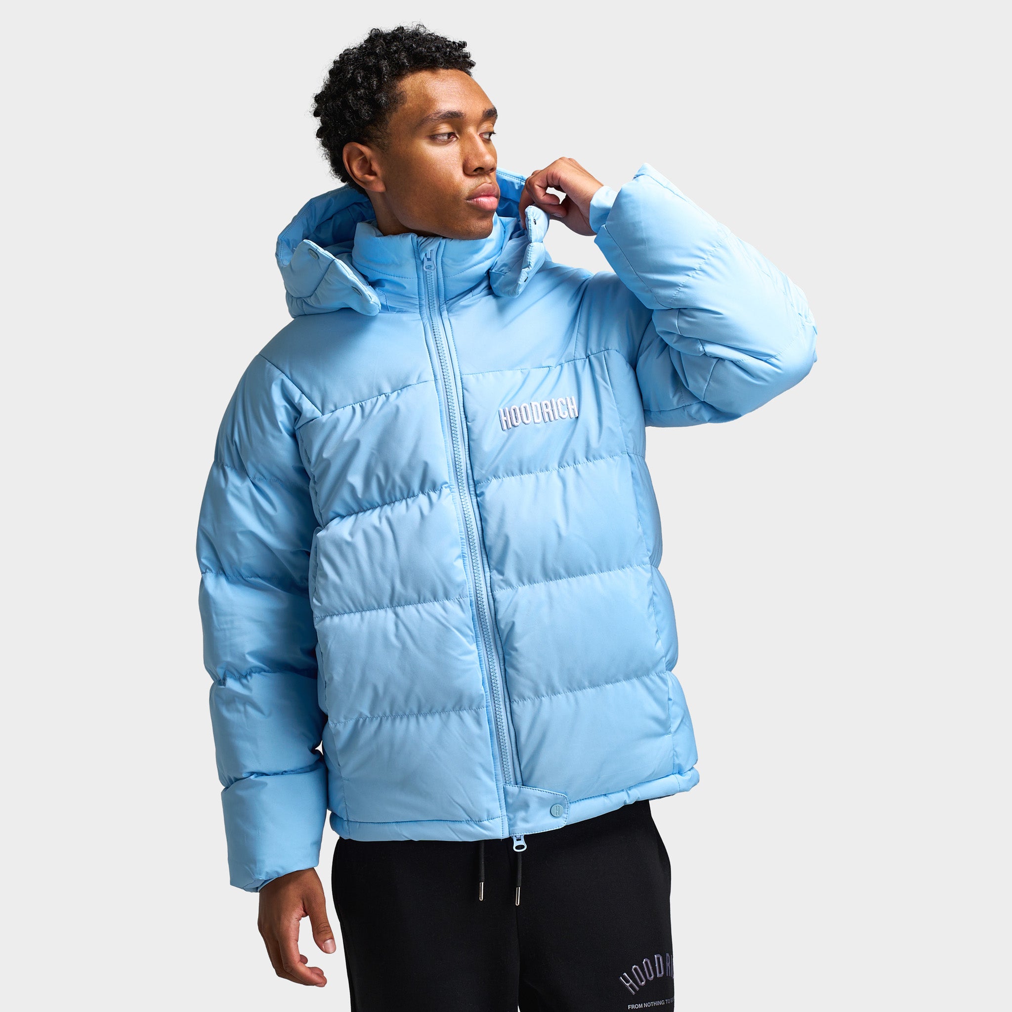【BAGARCH】PUFFER HOODIE Hoodrich Phenom Puffer Jacket Clear Sky / White – JD Sports