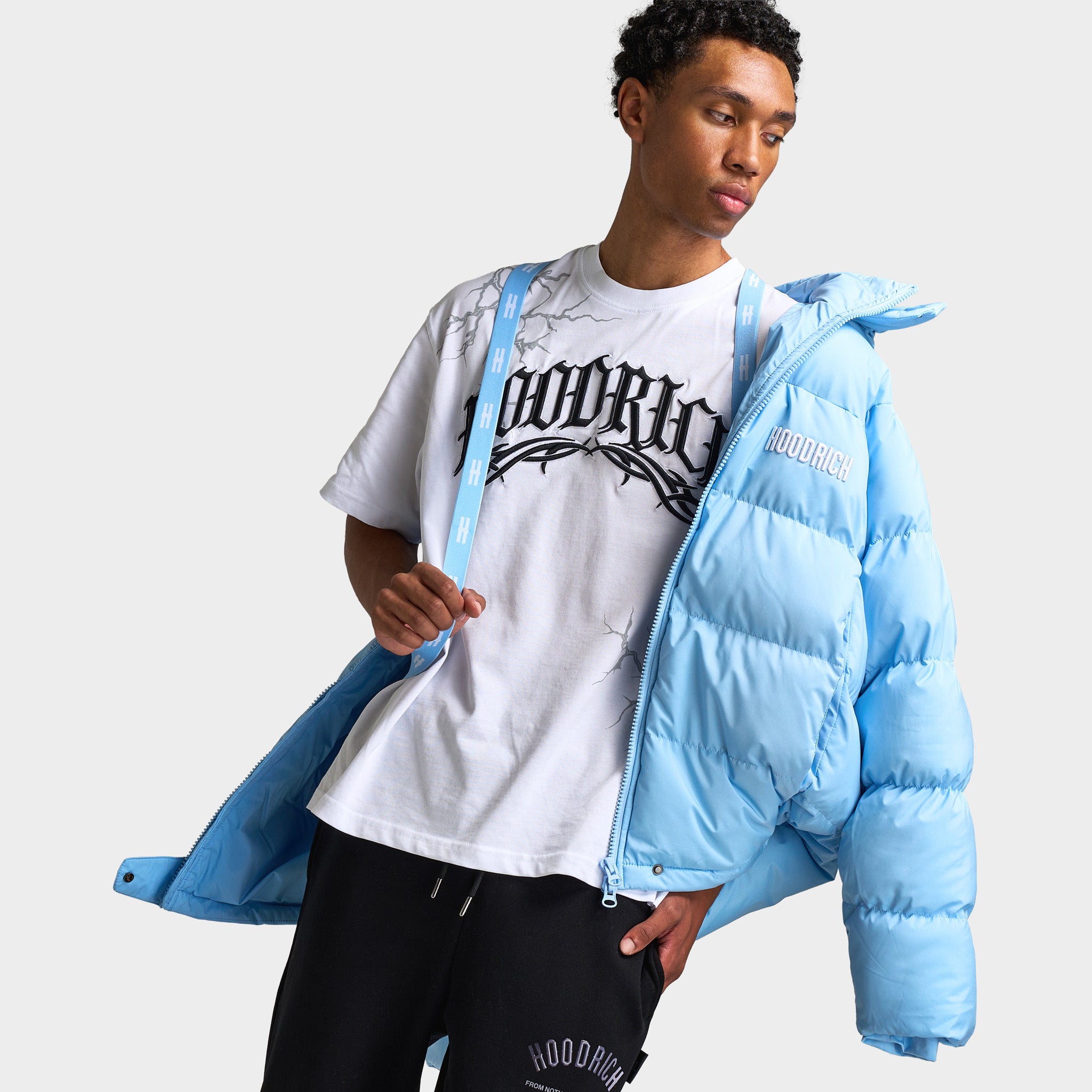Hoodrich Phenom Puffer Jacket Clear Sky / White – JD Sports