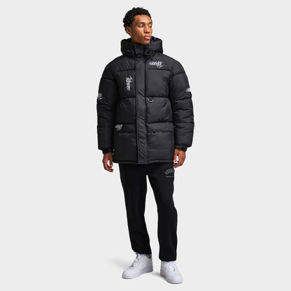 Parka Hoodrich Multi Tag Noir / Blanc