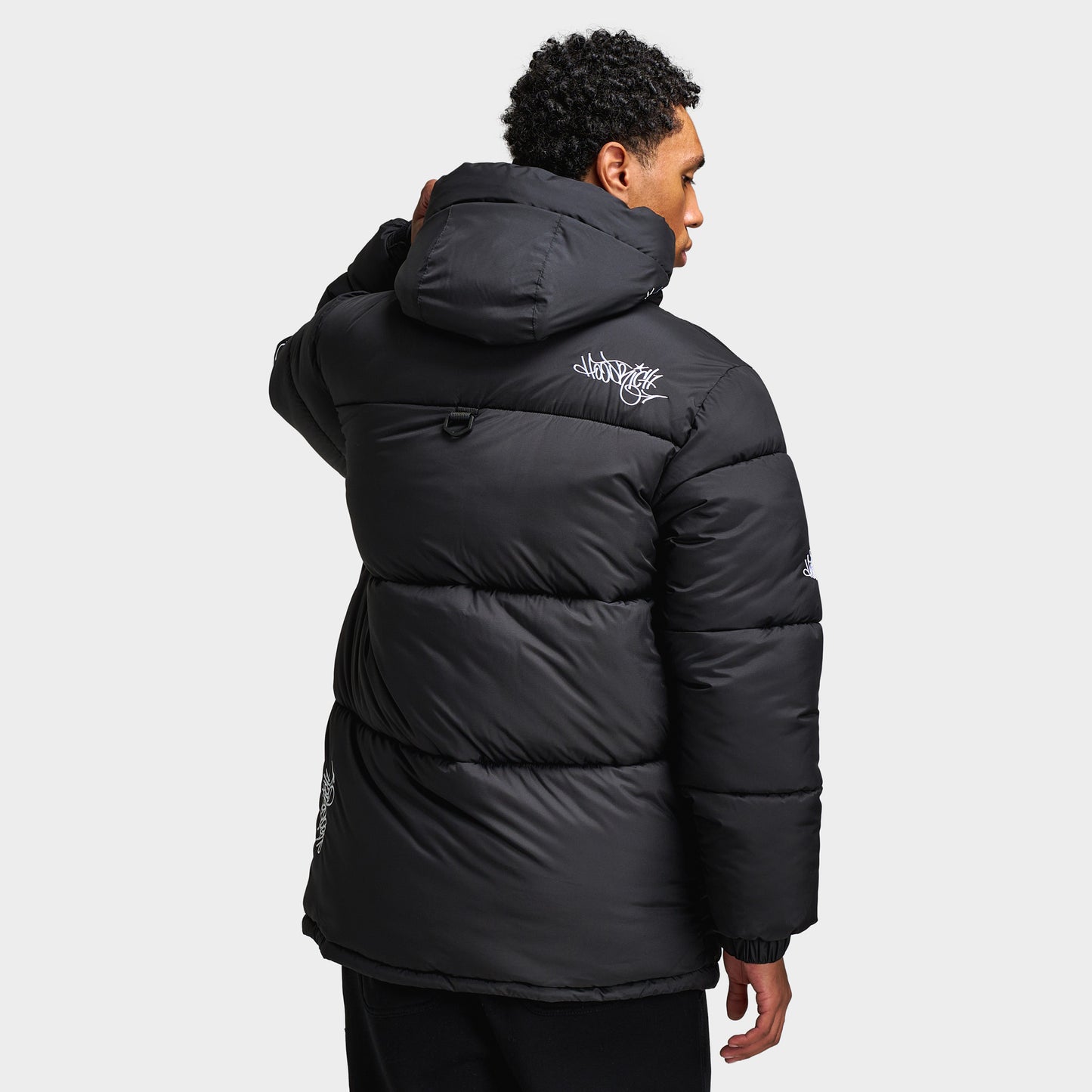 Parka Hoodrich Multi Tag Noir / Blanc