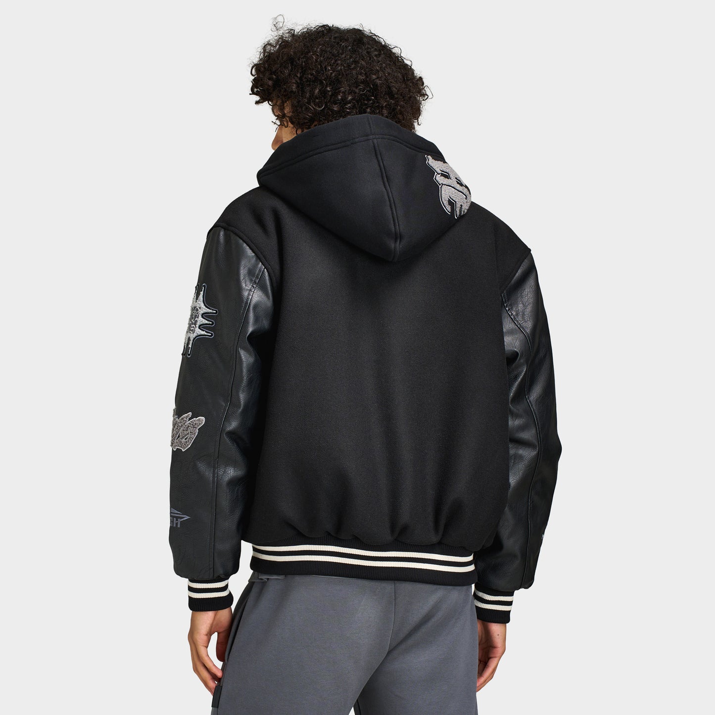 Hoodrich Veste à Capuche Vertigo Varsity Noir / Lava Smoke
