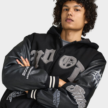Hoodrich Veste à Capuche Vertigo Varsity Noir / Lava Smoke