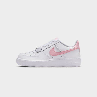 Nike Air Force 1 GS White / Medium Soft Pink - White. Shop Juniors Nike at JD Sports.