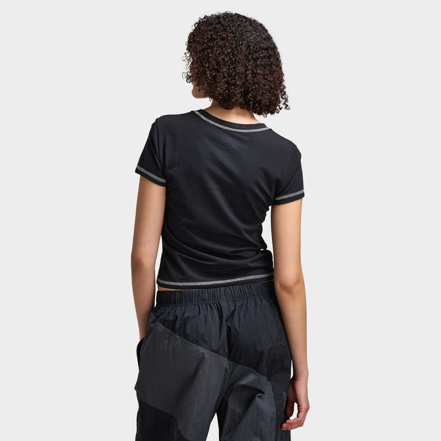 Nike Sportswear Femmes T-shirt étroit en tricot Chill / Noir