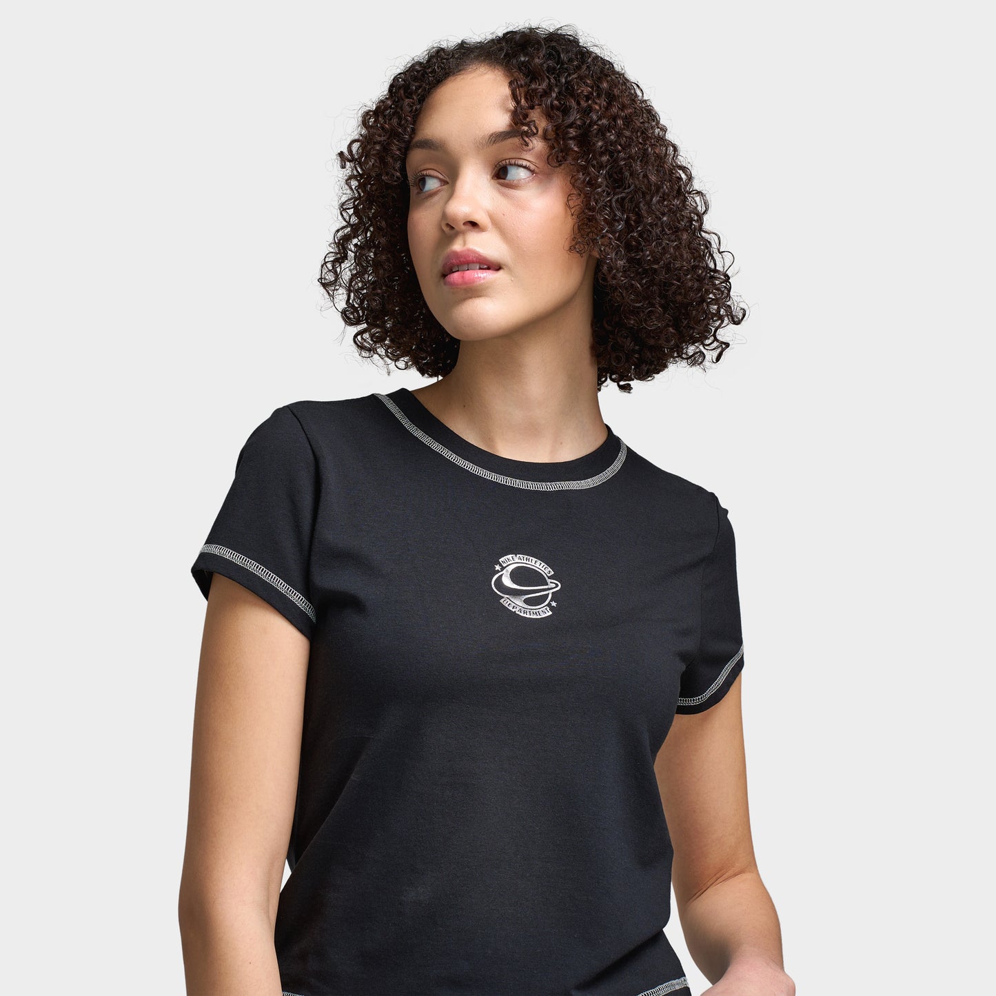 Nike Sportswear Femmes T-shirt étroit en tricot Chill / Noir