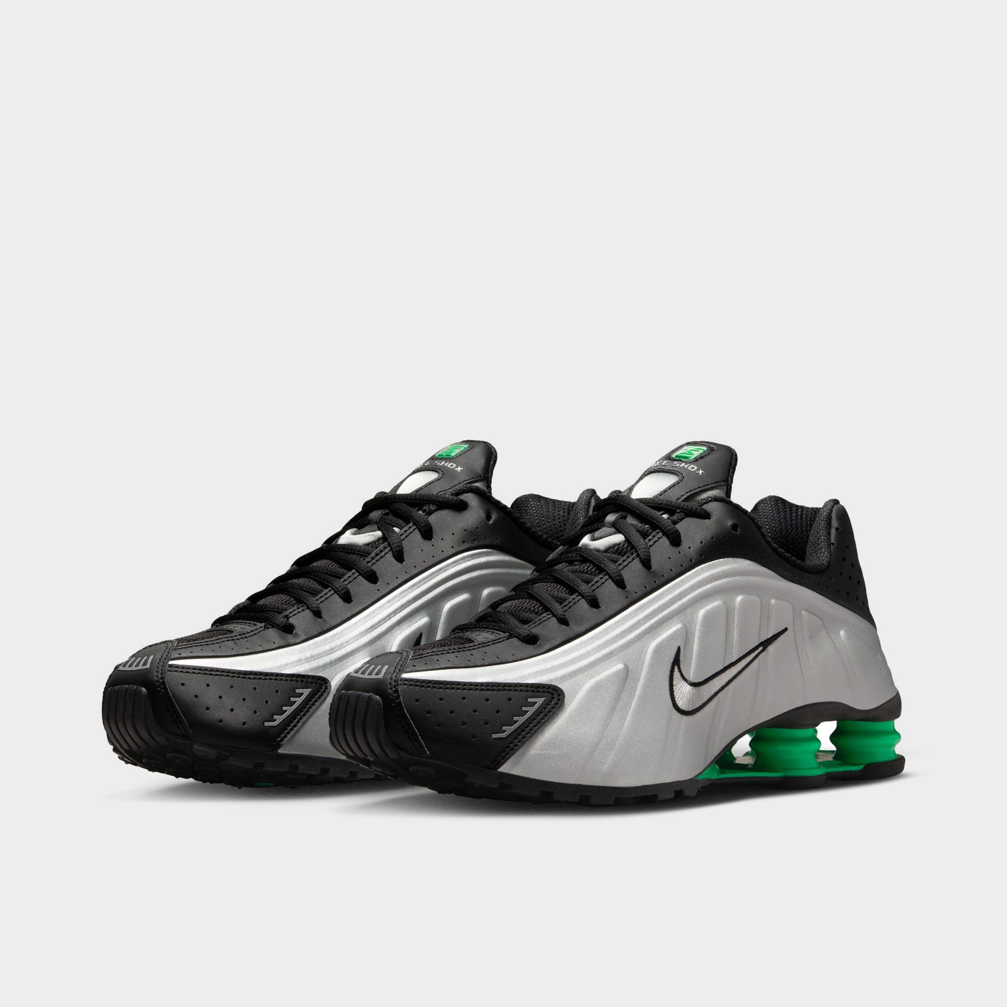 Nike Shox R4 Metallic Silver / Metallic Silver - Black – JD Sports