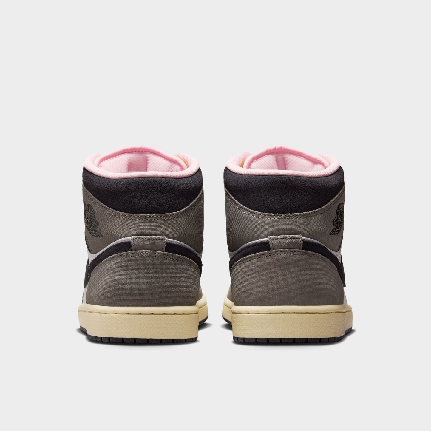 Air Jordan 1 Mid SE White / Oil Grey - Cave Stone