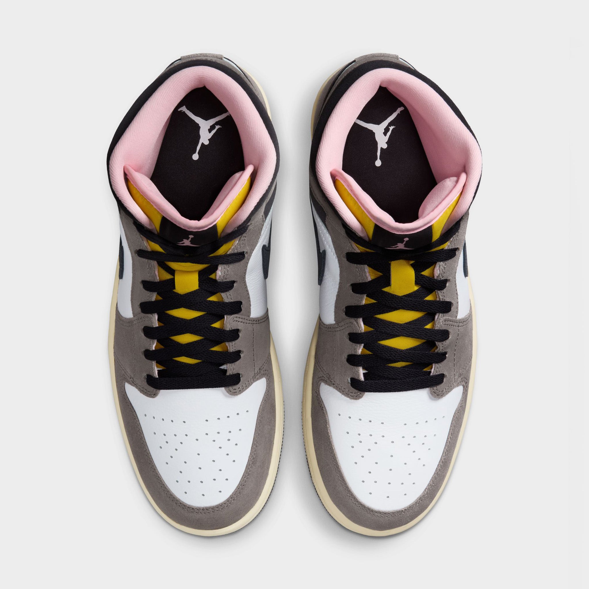 Air Jordan 1 Mid SE White / Oil Grey - Cave Stone – JD Sports
