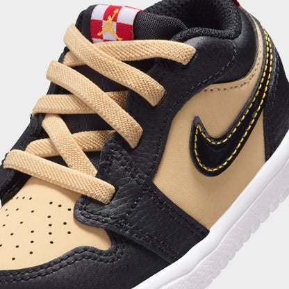 Jordan 1 Low SE TD Sesame / Fire Red - Black