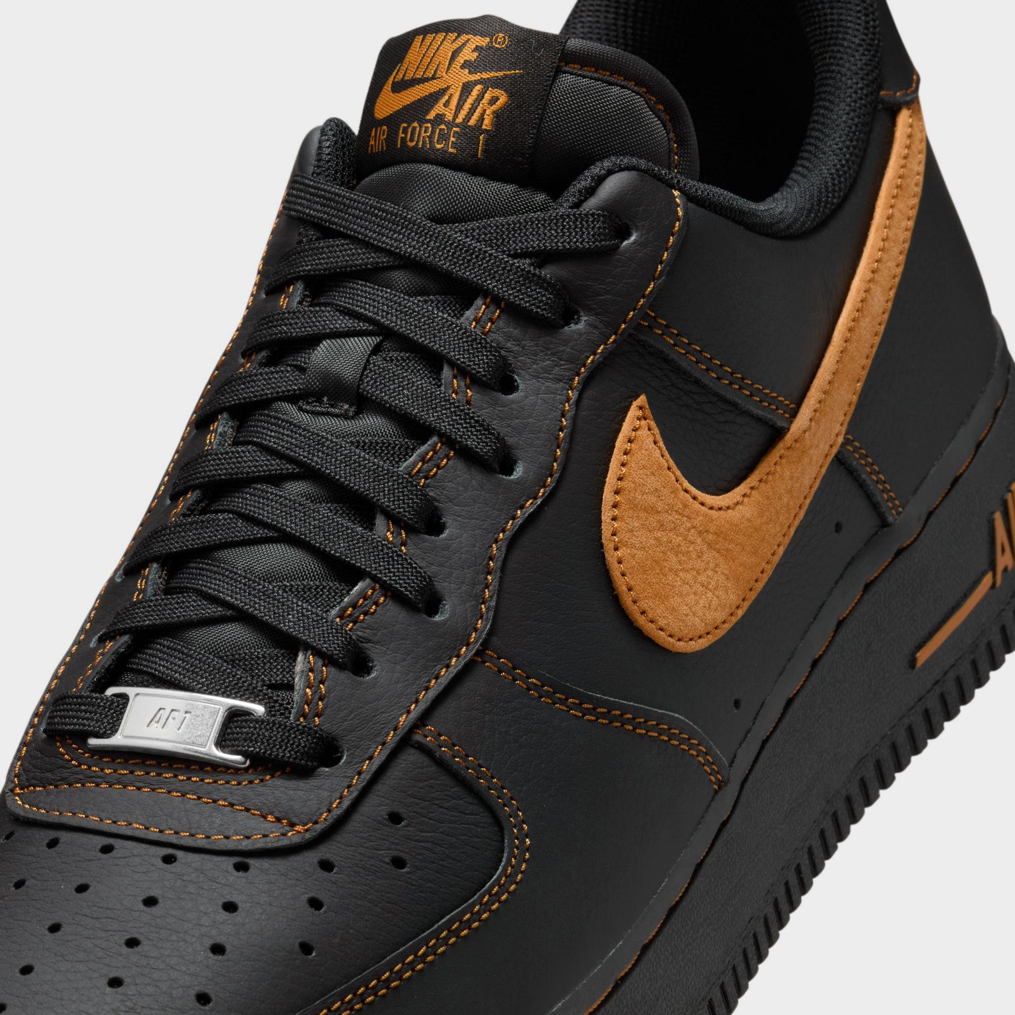 『NI AIR LV8 黒茶 29』 Nike Air Force 1 '07 LV8 Black / Desert Ochre – JD Sports