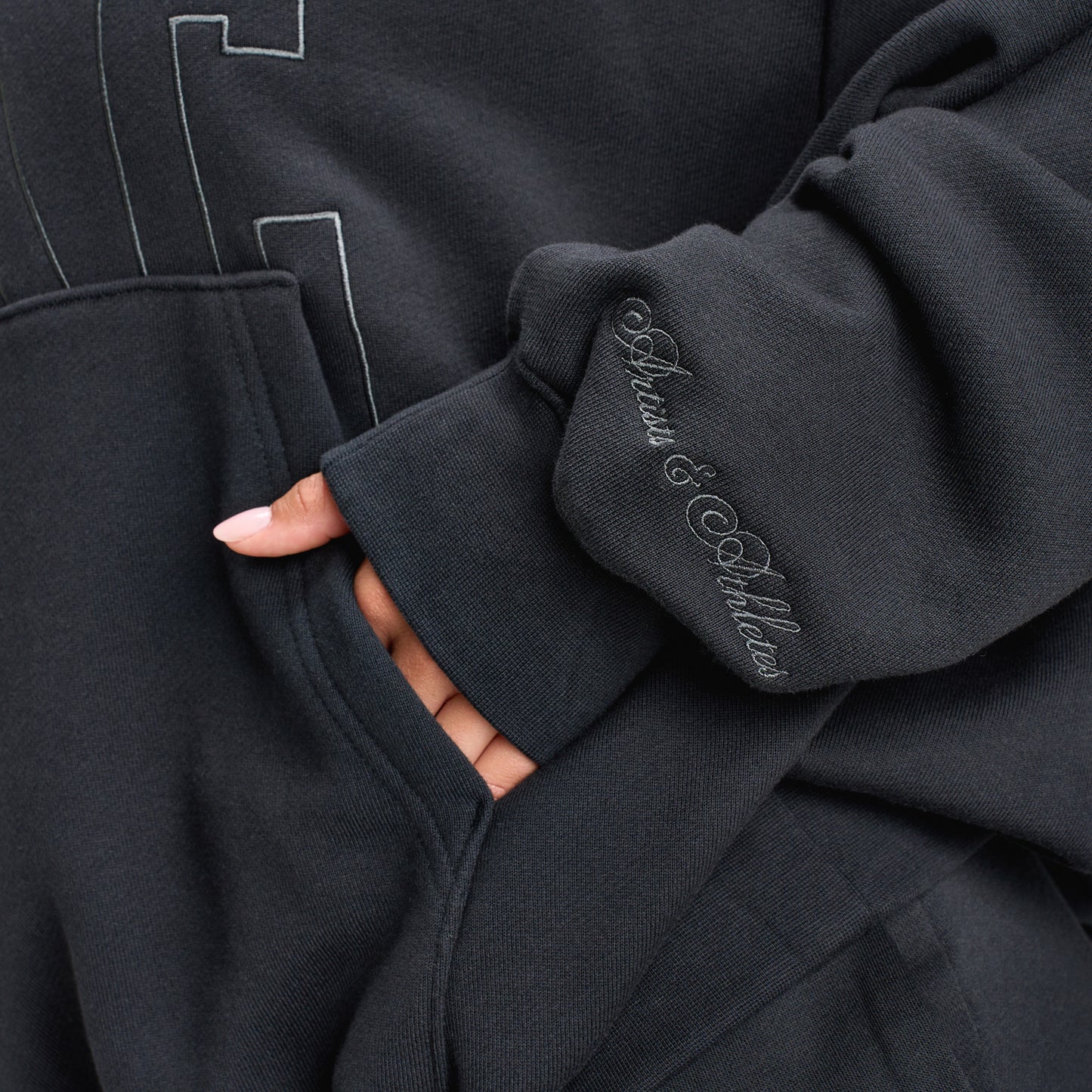 Nike Sportswear Women's Over-Oversized French Terry Pullover Hoodie Black / Anthracite