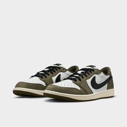 Jordan 1 Retro Low Medium Olive / Black - Summit White