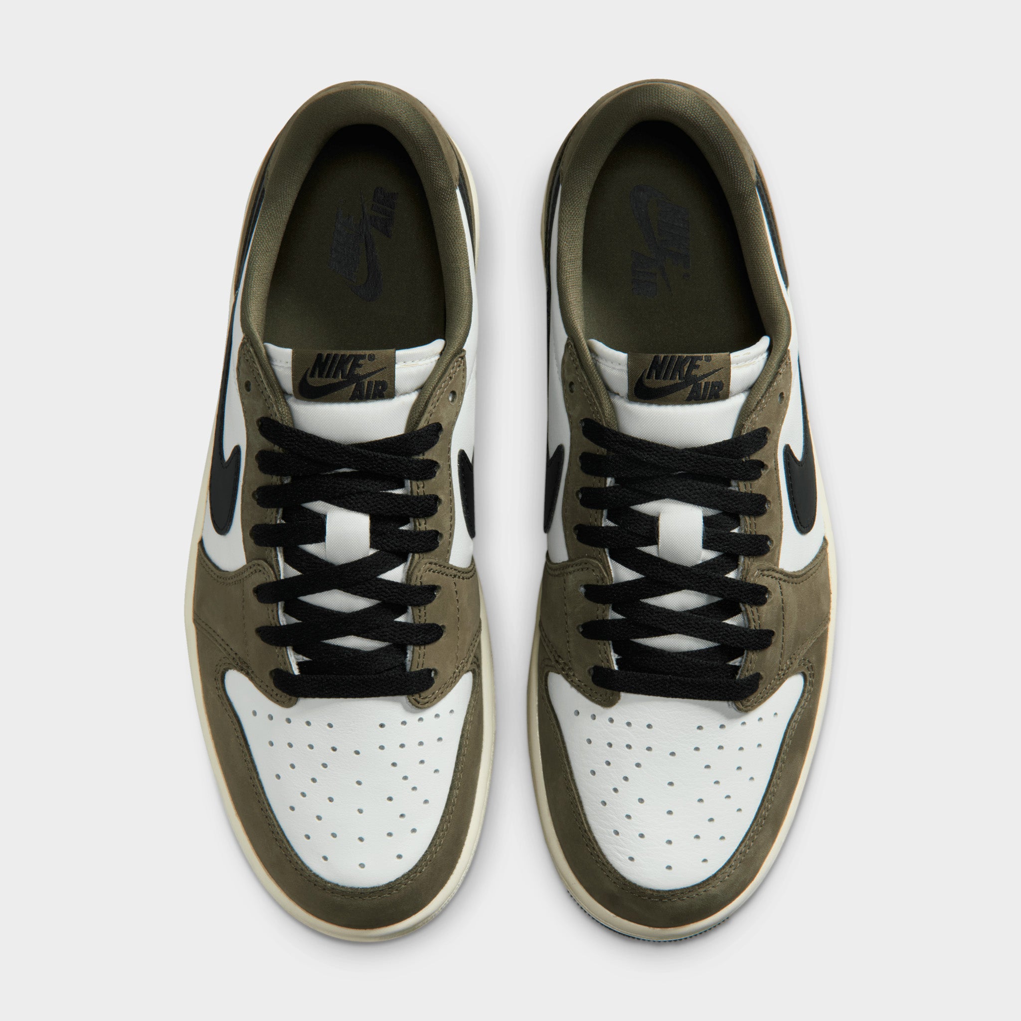 Jordan 1 Retro Low Medium Olive / Black - Summit White – JD Sports