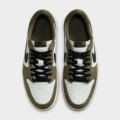 Jordan 1 Retro Low Medium Olive / Black - Summit White