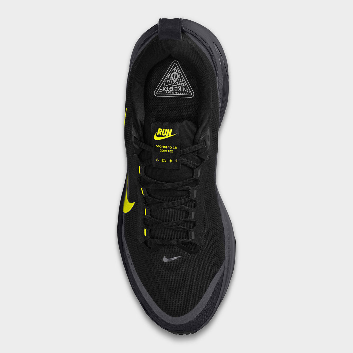 Nike Vomero 18 GTX pour hommes Anthracite / Noir-Jaune Vif