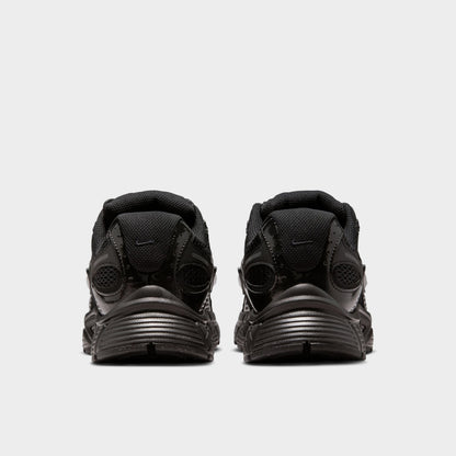 Nike Women's V5 RNR. Rear view of black and anthracite sneakers with layered heel panels and sculpted soles.