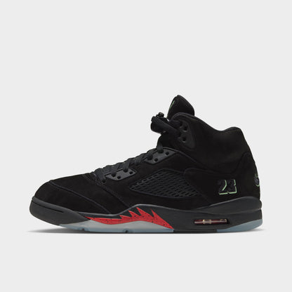 Jordan 5 Retro "Halloween" Black / Black - Picante Red