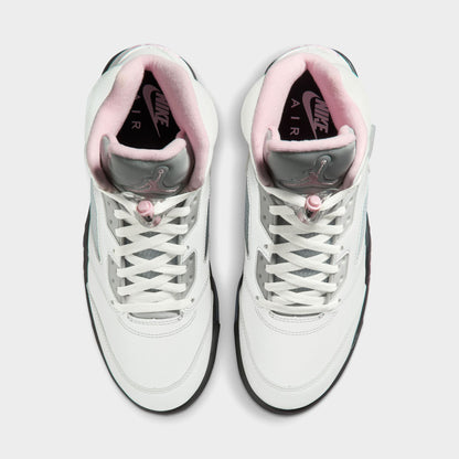 Jordan 5 Retro White / Medium Soft Pink - Black