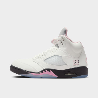 Jordan 5 Retro White / Medium Soft Pink - Black