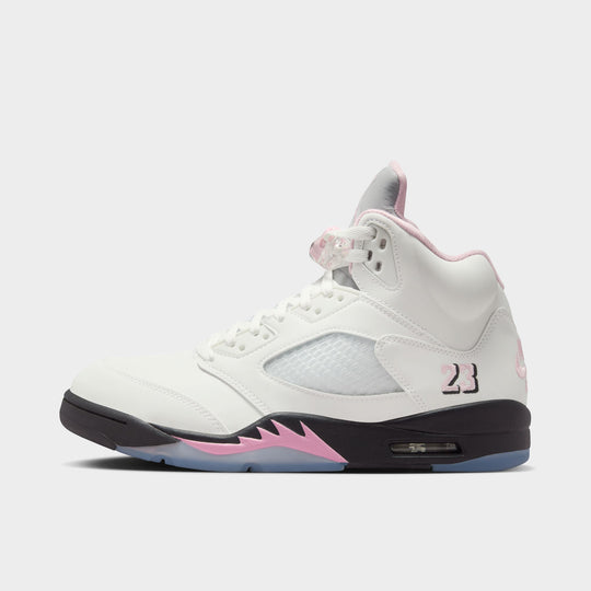 Jordan 5 Retro White / Medium Soft Pink - Black