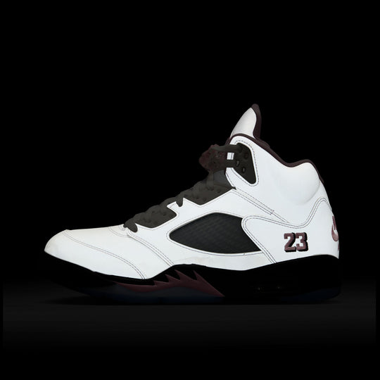 Jordan 5 Retro White / Medium Soft Pink - Black